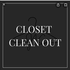 Closet clean out!